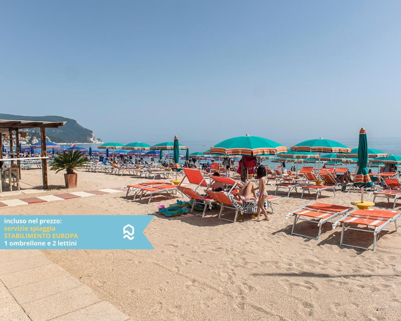 Rs317 - Marcelli, Bilocale In Residence Fronte Mare מראה חיצוני תמונה